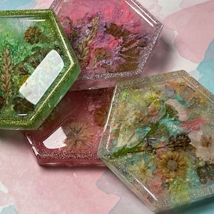 Wildflower Resin Coaster